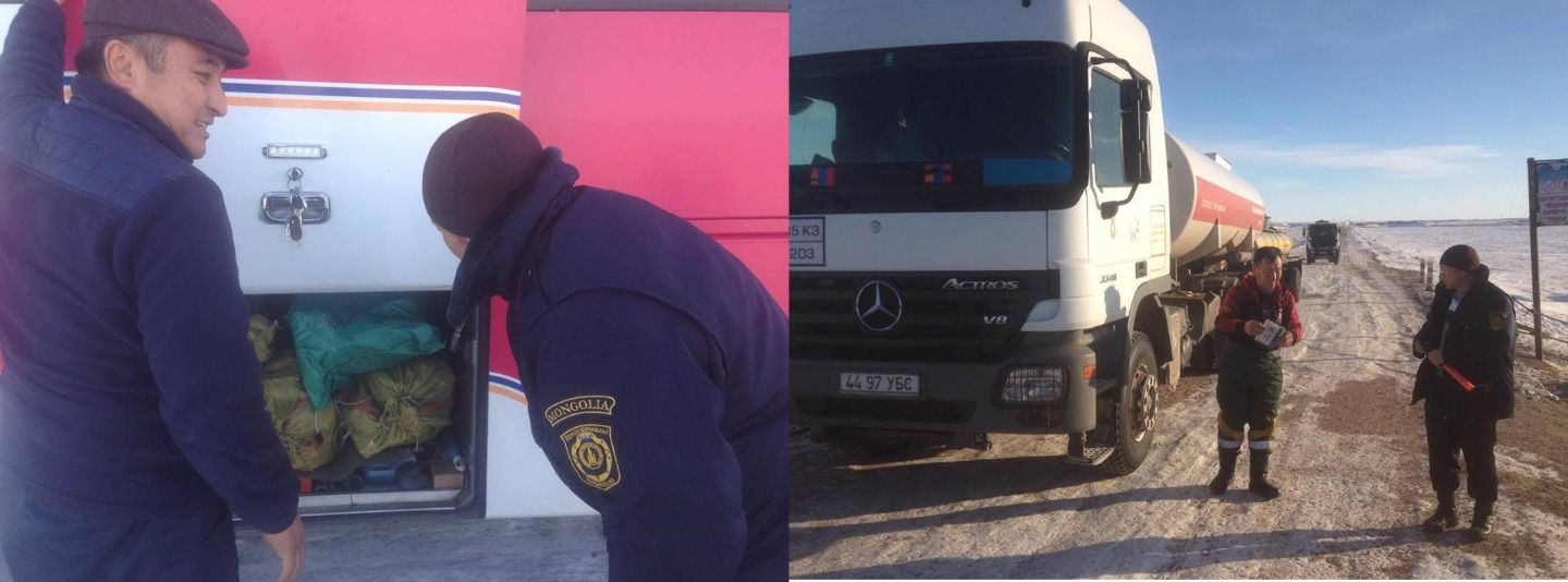 Зорчигч, ачаа тээвэрлэлтэд шалгалт хийжээ