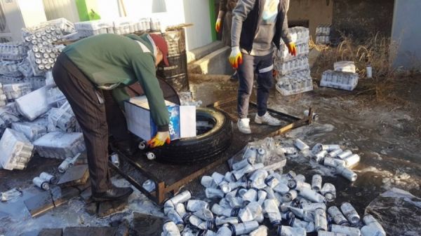 “Касс таун” ХХК-ийн хугацаа дууссан 3627 ширхэг шар айргийг устгажээ