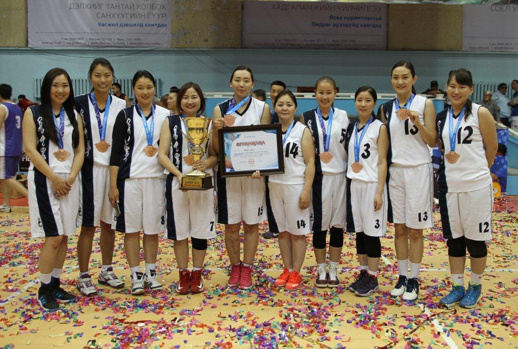 Банк хоорондын сагсан бөмбөгийн тэмцээнд ТӨРИЙН БАНК  хоёр жил дараалан аваргаллаа