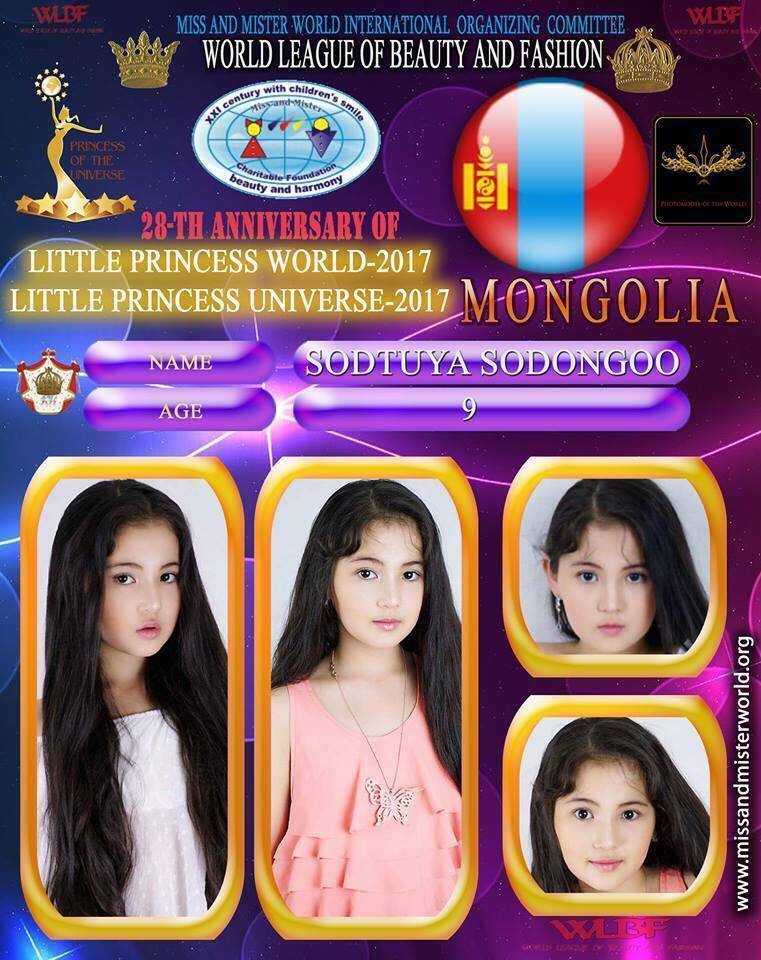 Бяцхан миссүүд эх орноо төлөөлөн ” Little princess World-2017 ”-д оролцоно