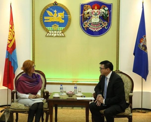 НИТХ-ын дарга С.Амарсайхан НҮБ-ийн суурин төлөөлөгчийг хүлээн авч уулзлаа