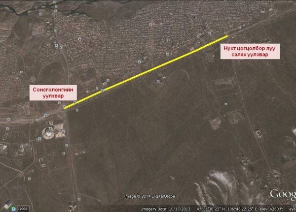 Яармаг чиглэлийн замыг хаана