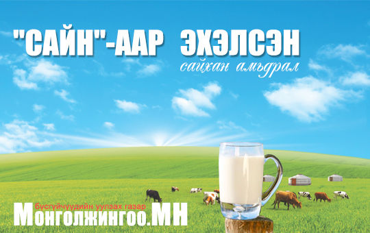 Сайнаар эхэлсэн сайхан амьдрал